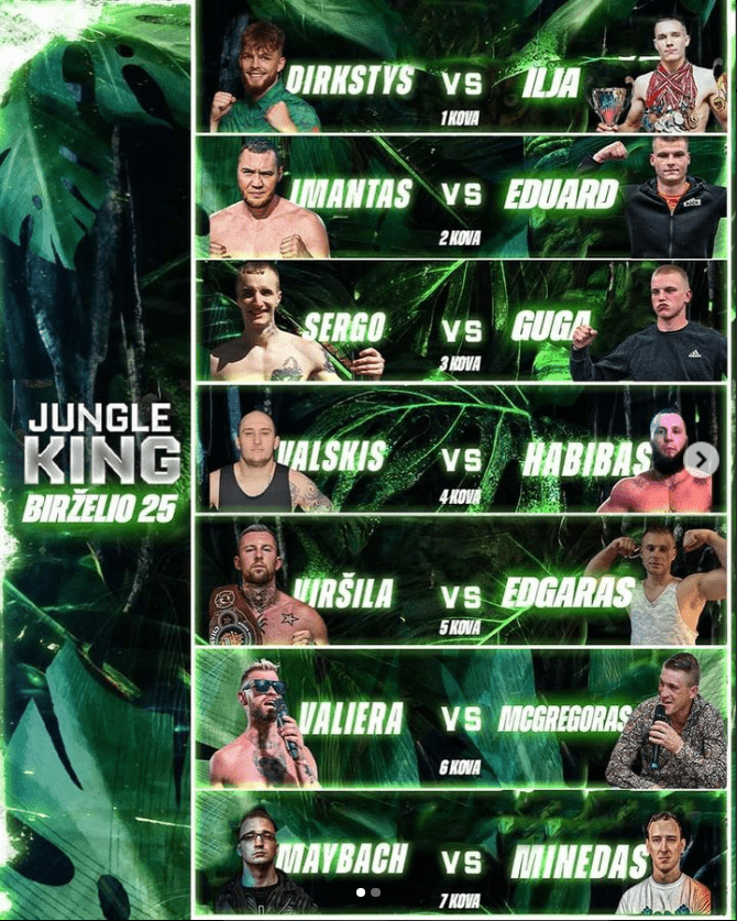 Jungle King tiesioginė transliacija