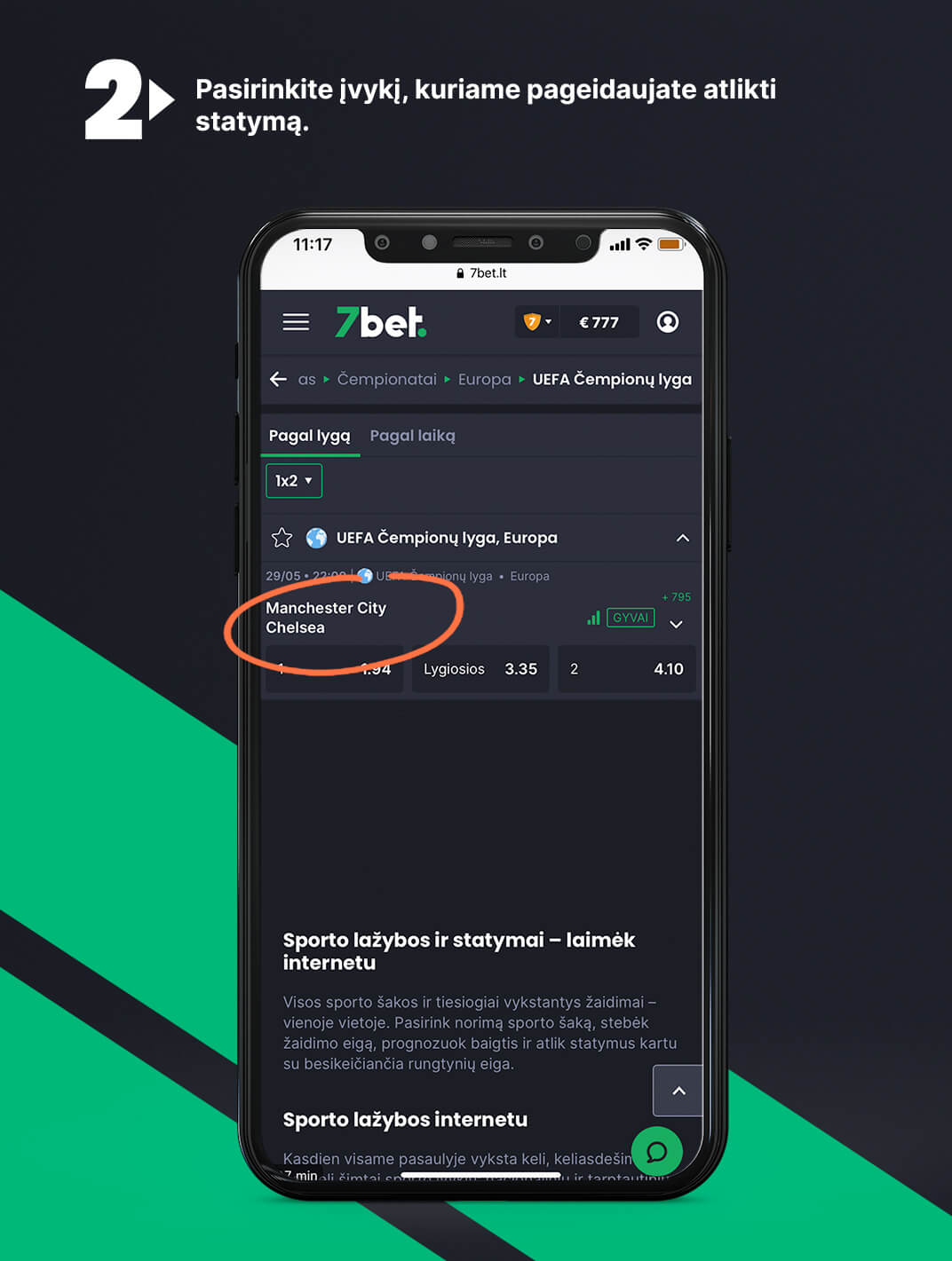 bet builder funkcija 7bet lažybos